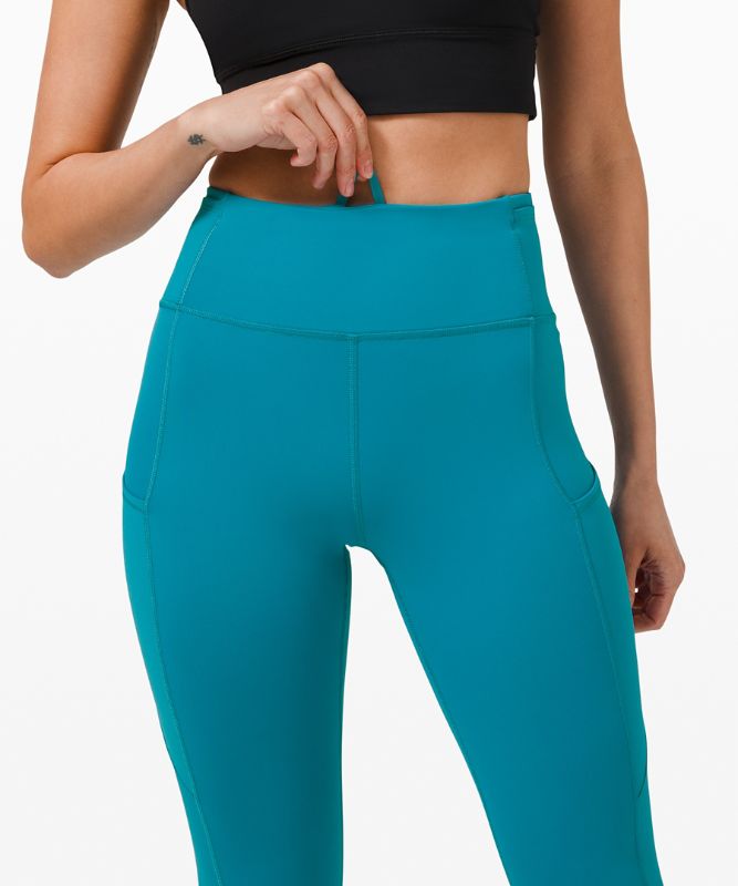 NWT Lululemon Free To Speed HR Tight Leggings 25” Size 6 Wild Blue Bell