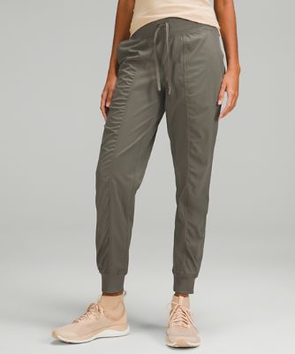 Lululemon Stretch High-Rise Jogger Linear Tempo Jacquard Silver Drop Vapor  Gray Size 4 - $40 - From Galore