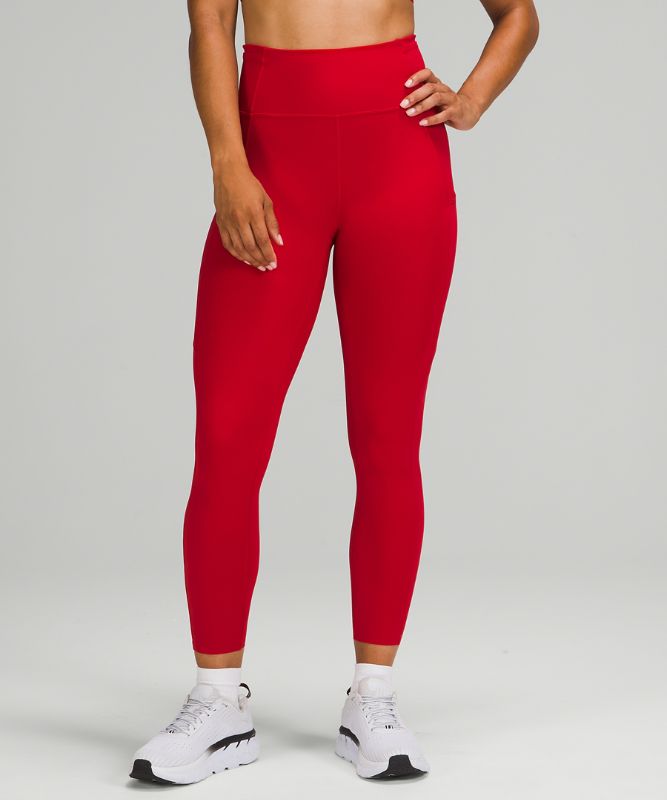 Fast and Free High-Rise Tight 25, dark red