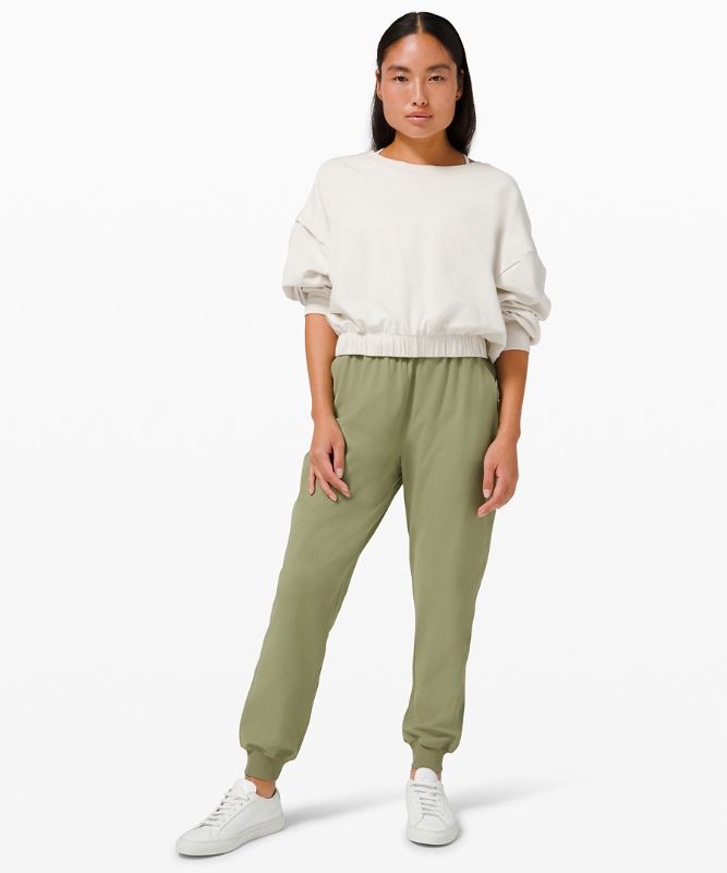 Lululemon Stretch High-rise Joggers Full Length In Rosemary Green