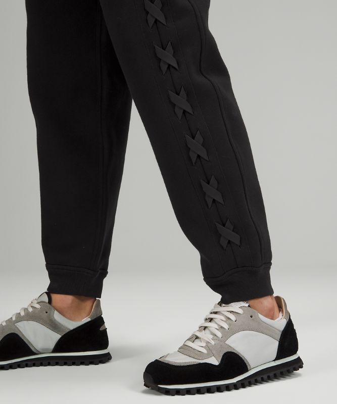 Braided Detail High-Rise Jogger