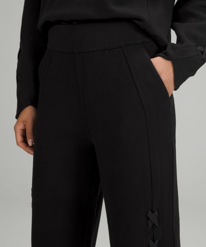 Braided Detail High-Rise Jogger