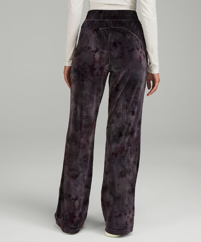 Velour Relaxed High-Rise Pant