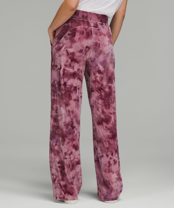 Velour Relaxed High-Rise Pant