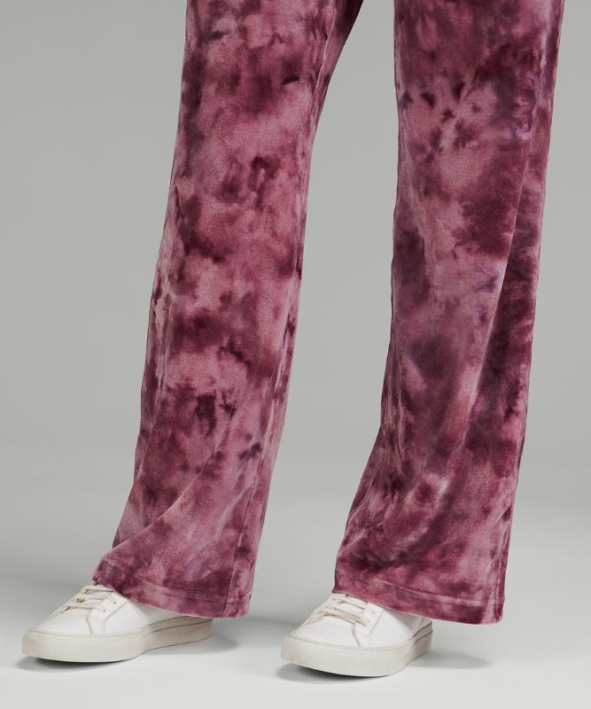 Velour Relaxed High-Rise Pant