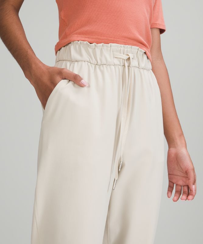 Stretch High-Rise Jogger, Natural Ivory