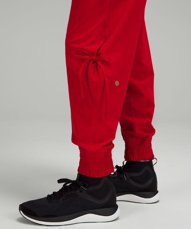 New Year Water-Repellent Track Joggers with Ties