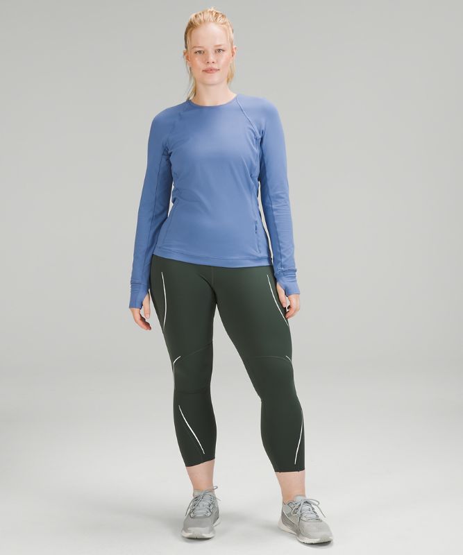 Base Pace High-Rise Reflective Tight 25, Smoked Spruce
