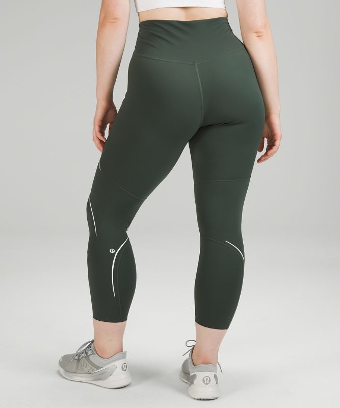 Base Pace High-Rise Reflective Tight 25, Smoked Spruce