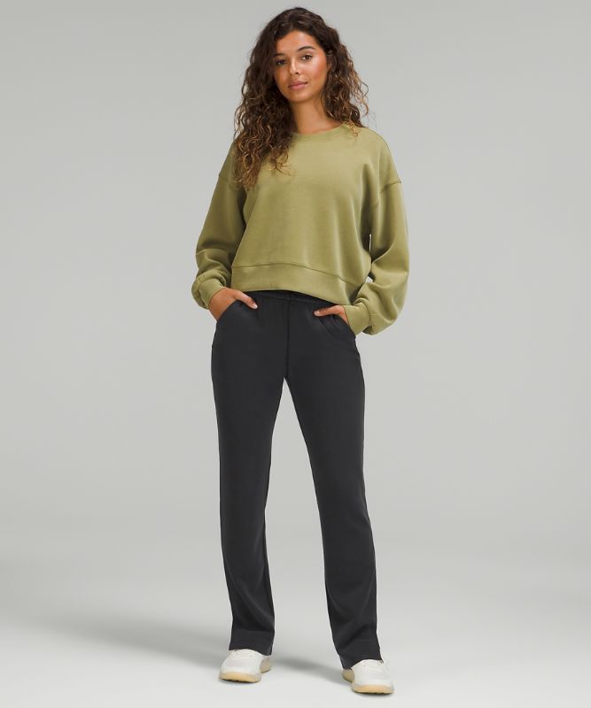 Brushed Softstreme Split-Hem High-Rise Pant