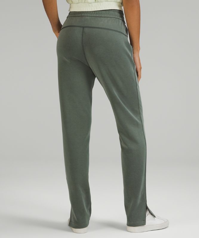 Brushed Softstreme Split-Hem High-Rise Pant