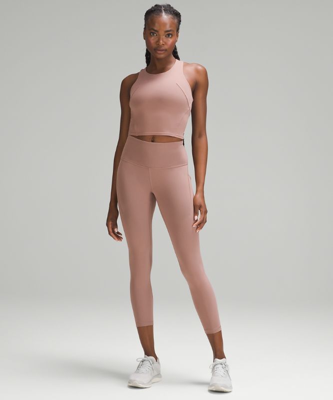 Wunder Train High-Rise Tight with Pockets 25, Twilight Rose