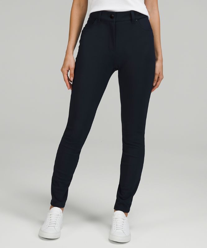 City Sleek Slim-Fit 5 Pocket High-Rise Pant