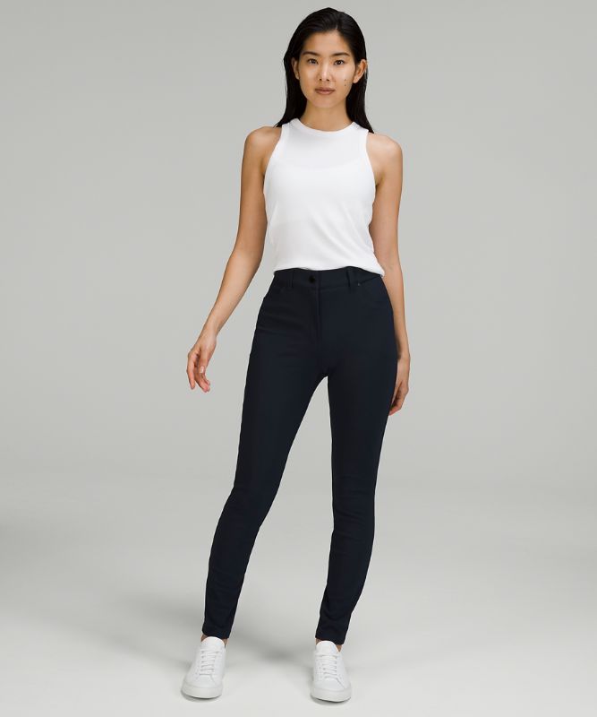 City Sleek Slim-Fit 5 Pocket High-Rise Pant