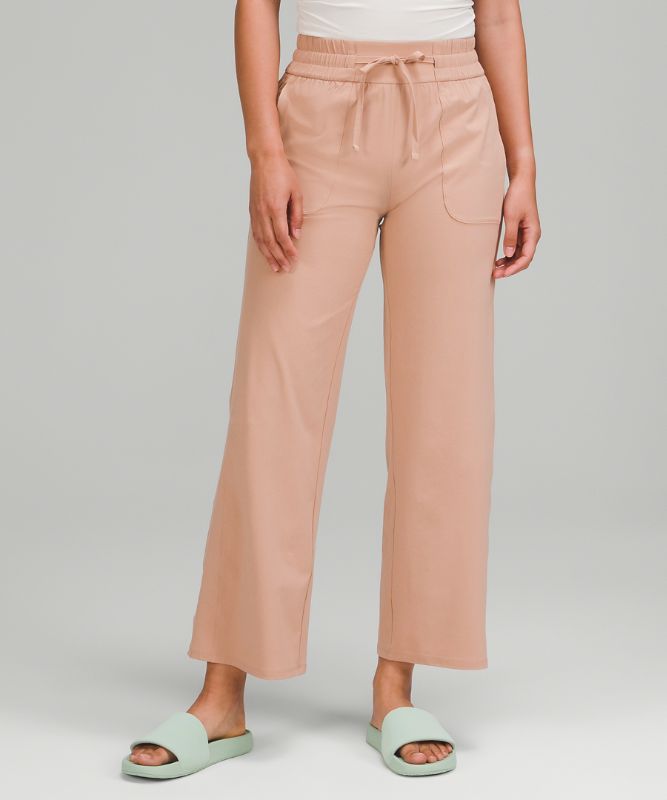 Pull-On Mid-Rise Wide-Leg Pant 28