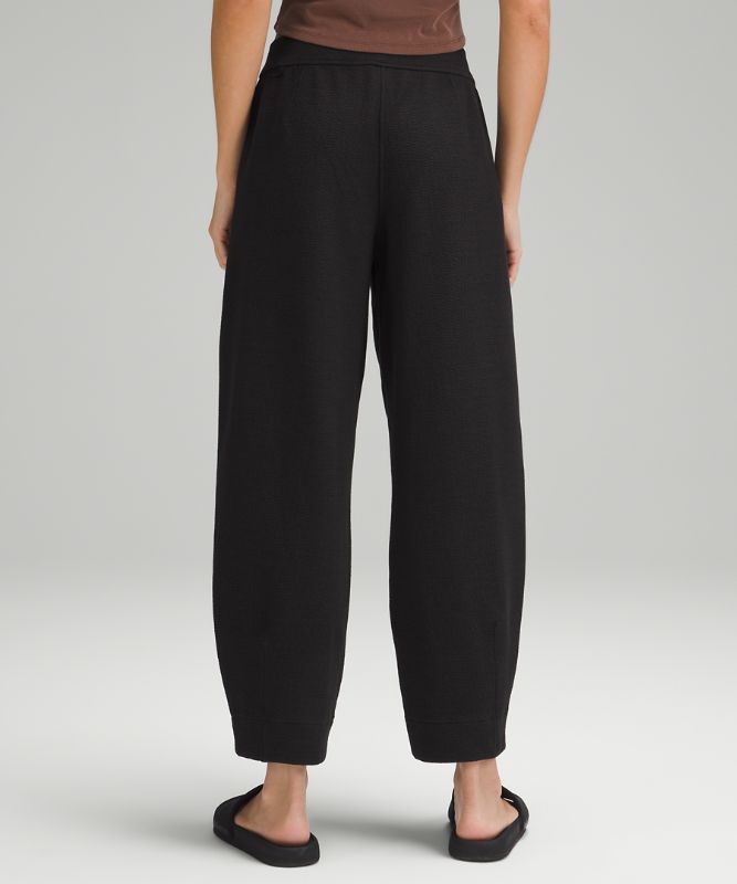 Textured Relaxed-Fit Tapered Mid-Rise Pants