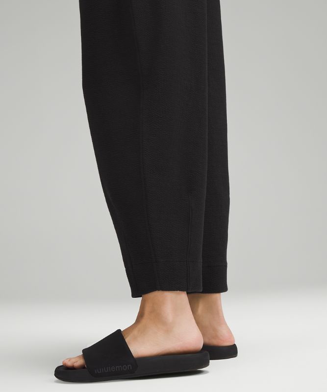 Textured Relaxed-Fit Tapered Mid-Rise Pants