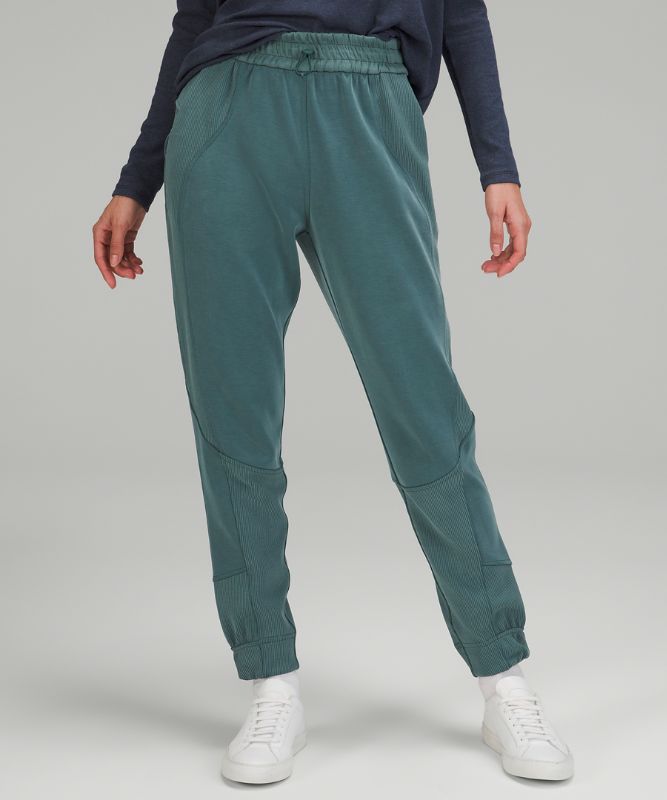 Brushed Softstreme Ribbed High-Rise Jogger