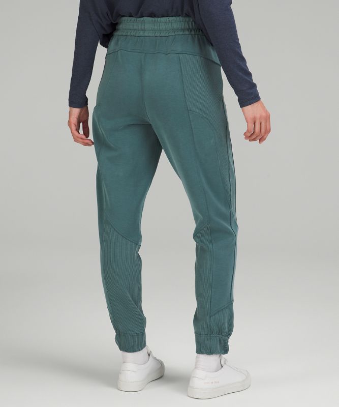 Brushed Softstreme Ribbed High-Rise Jogger