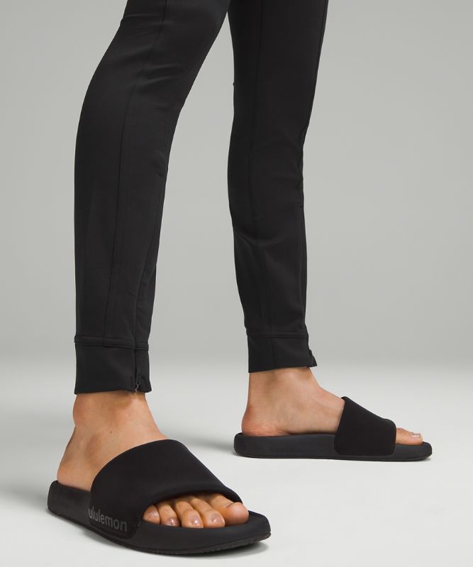 Pull-On Zip-Front High-Rise Pant