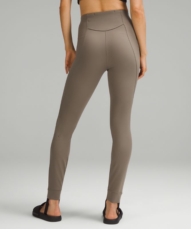 Pull-On Zip-Front High-Rise Pant