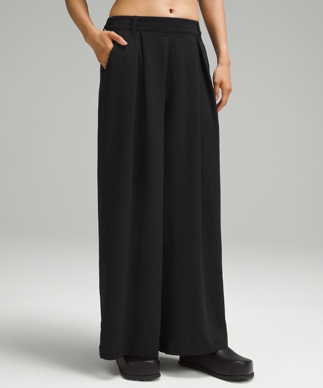 Pleated High-Rise Wide-Leg Trouser 27" *Asia Fit