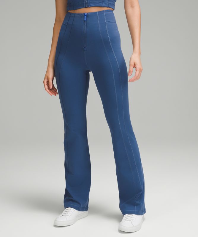 Define Zip-Front High-Rise Flared Pants *Asia Fit