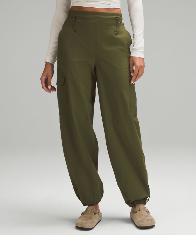 Bungee-Cinch High-Rise Parachute Pant