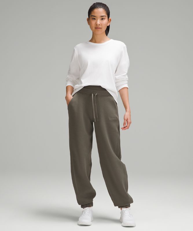 Plush Fleece Double-Waisted High-Rise Joggers *Asia Fit