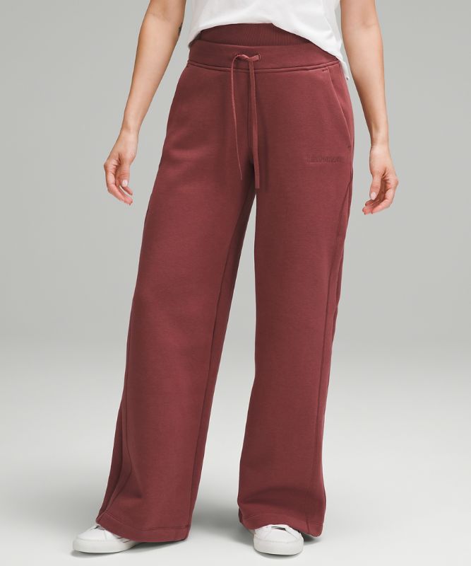 Plush Fleece High-Rise Double-Waisted Pants *Asia Fit