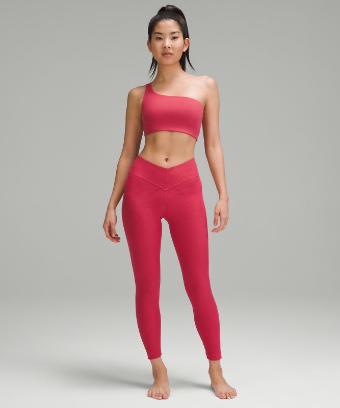 V-Waist Yoga Tight 24" *Grid Texture *Asia Fit