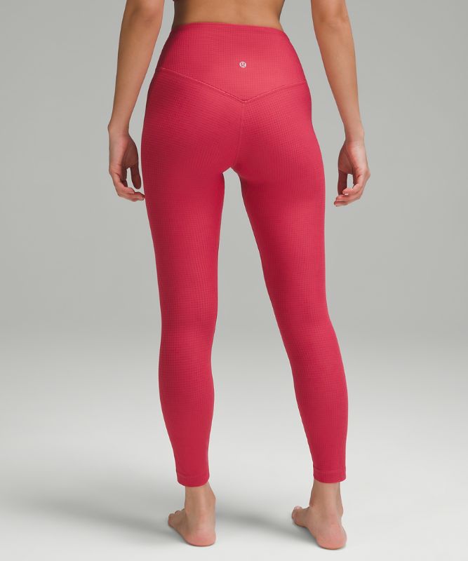 V-Waist Yoga Tight 24" *Grid Texture *Asia Fit