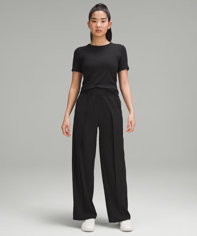 Front-Pleat High-Rise Wide-Leg Pants *Asia Fit