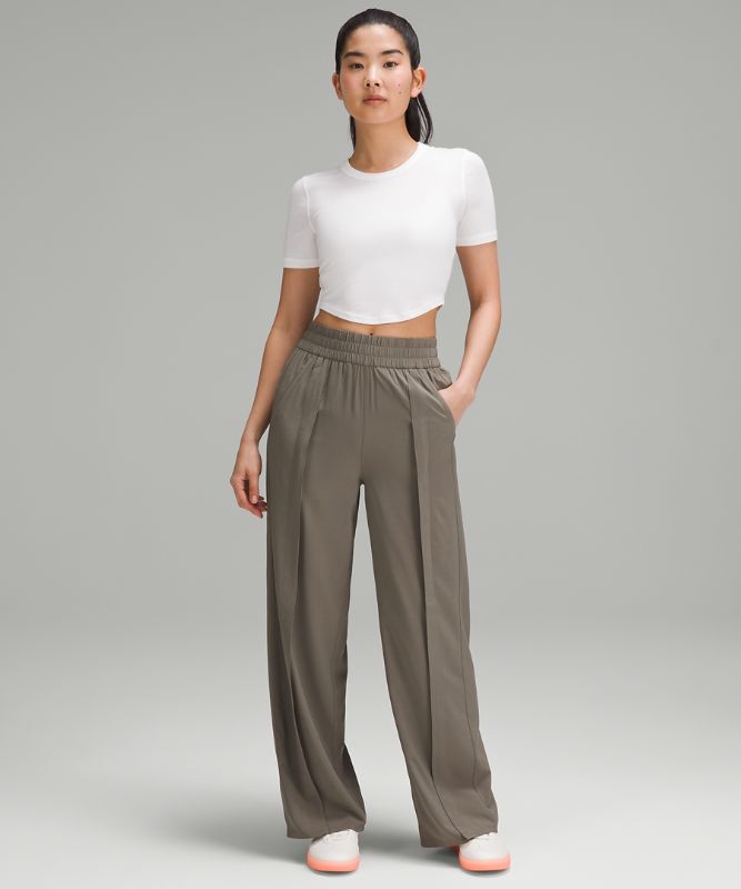 Front-Pleat High-Rise Wide-Leg Pants *Asia Fit