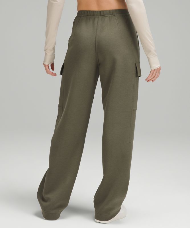 Cotton-Blend Double-Knit Mid-Rise Cargo Pant *Asia Fit