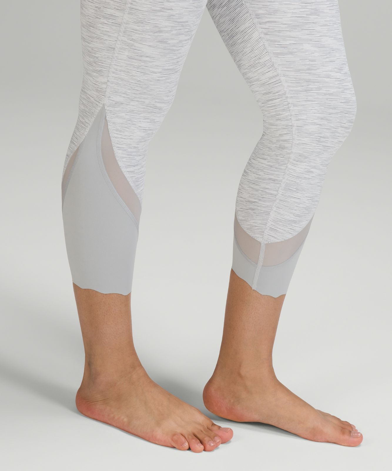 LULULEMON Wunder Under Crop High-Rise Roll Down Scallop Full-On Luxtreme  23 (Wee are from Space Nimbus Battleship/Nimbus, 10) at  Women's  Clothing store