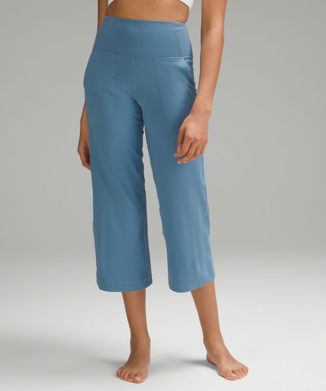 lululemon Align™ High-Rise Wide-Leg Cropped Pant 23 *Online Only, Utility  Blue