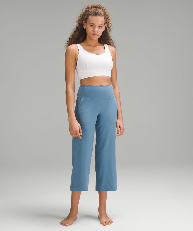 lululemon Align™ High-Rise Wide-Leg Cropped Pant 23 *Online Only, Utility  Blue
