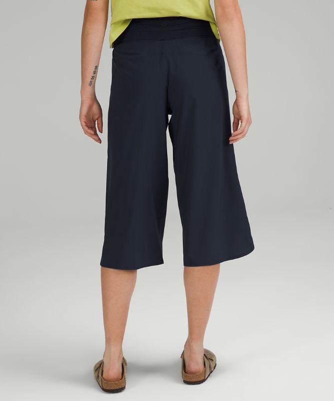 Wide Leg Side Wrap High-Rise Crop