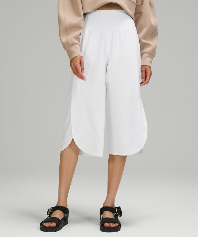 Wide Leg Side Wrap High-Rise Crop