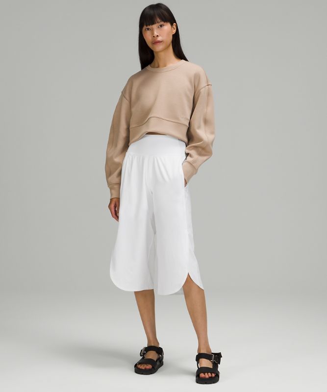 Wide Leg Side Wrap High-Rise Crop