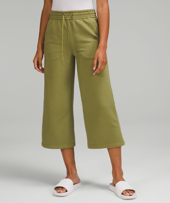 Loungeful High-Rise Wide-Leg Cropped Pant