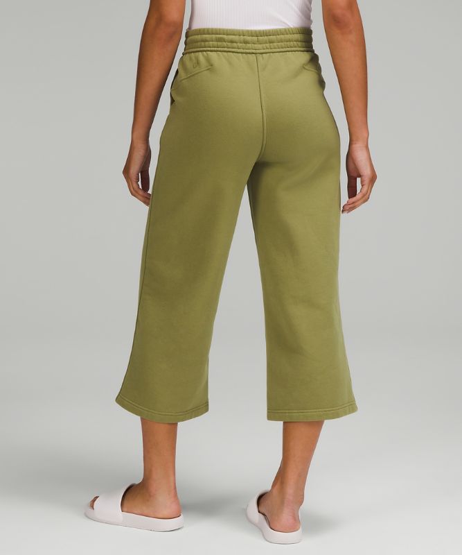 Loungeful High-Rise Wide-Leg Cropped Pant