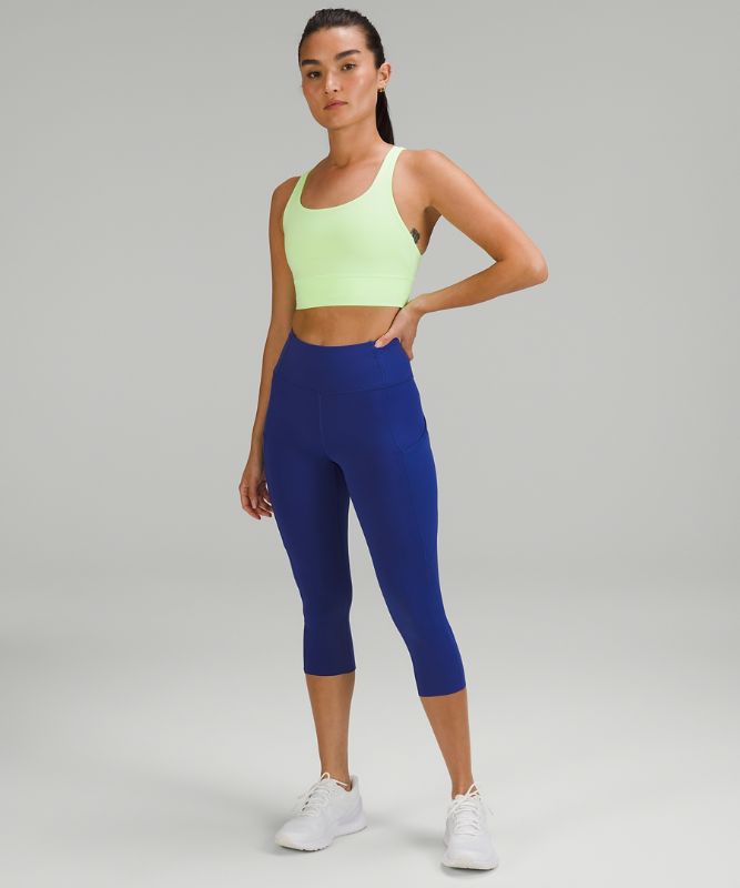 Fast and Free Reflective High-Rise Crop 18" *Asia Fit