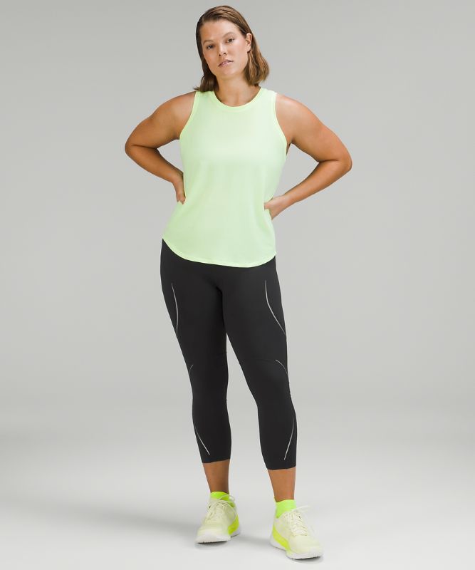 Base Pace High-Rise Reflective Crop 23"