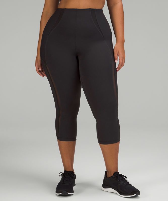 Everlux and Mesh Super-High-Rise Training Crop 21" 