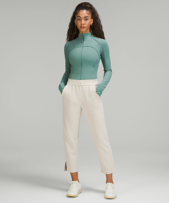 Brushed Softstreme Split-Hem High-Rise Crop