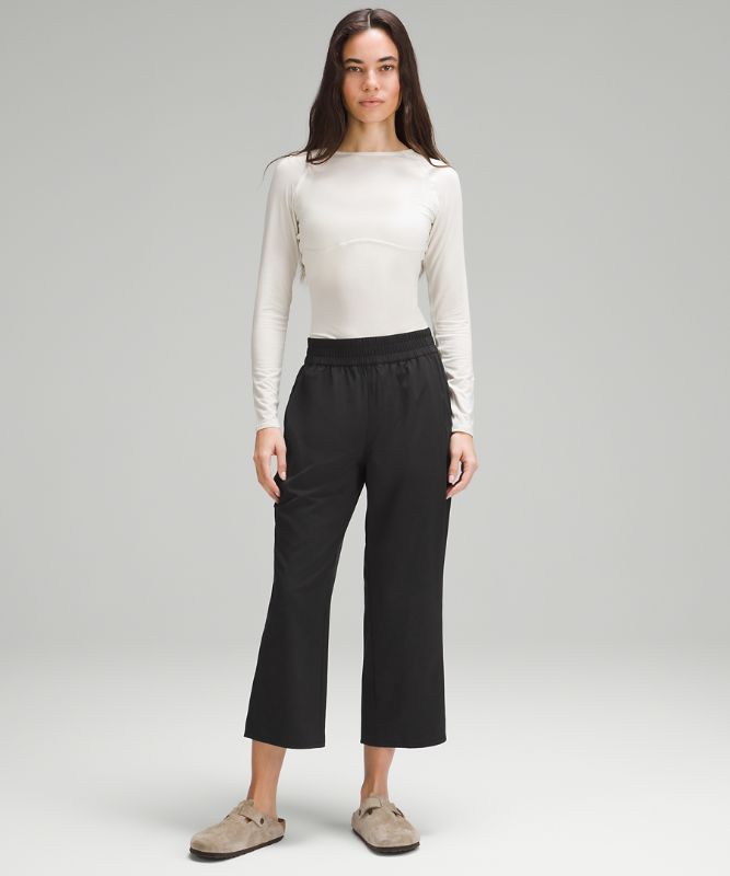 Lightweight Wide-Leg High-Rise Culottes