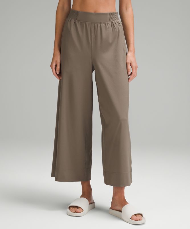 Stretch Woven Wide-Leg High-Rise Pant *Asia Fit, Nomad