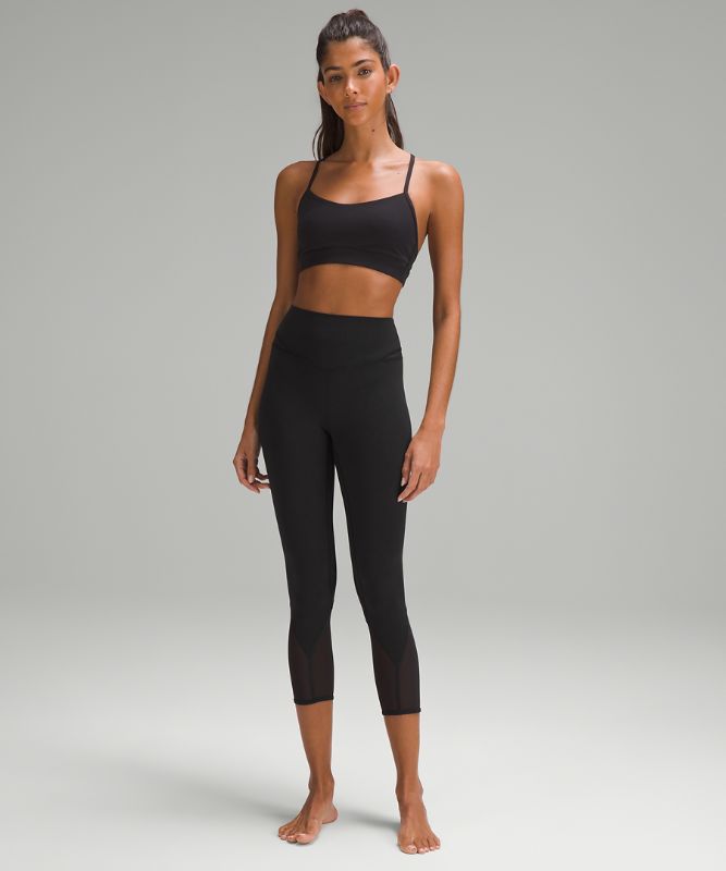 Mesh-Panelled Nulu High-Rise Yoga Crops 23"